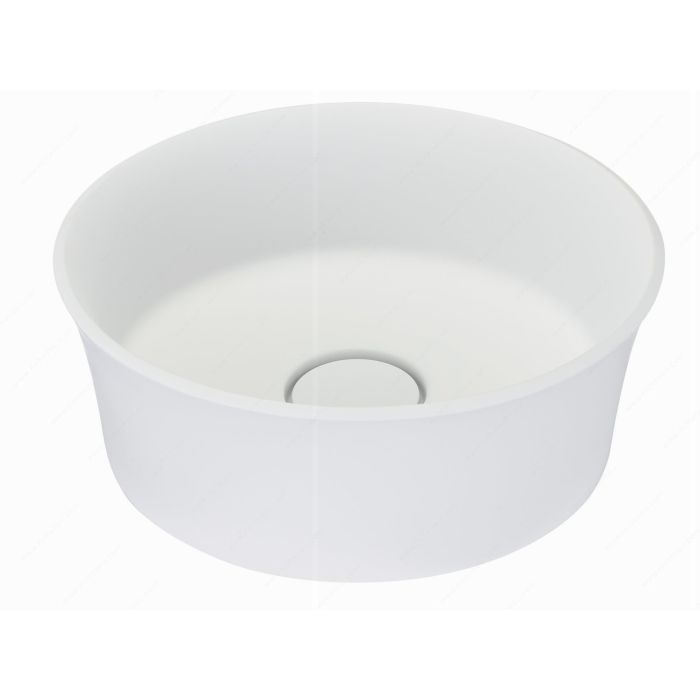 Mineralsolid Round Vessel Sink - Fits 18" Minimum Cabinet Size