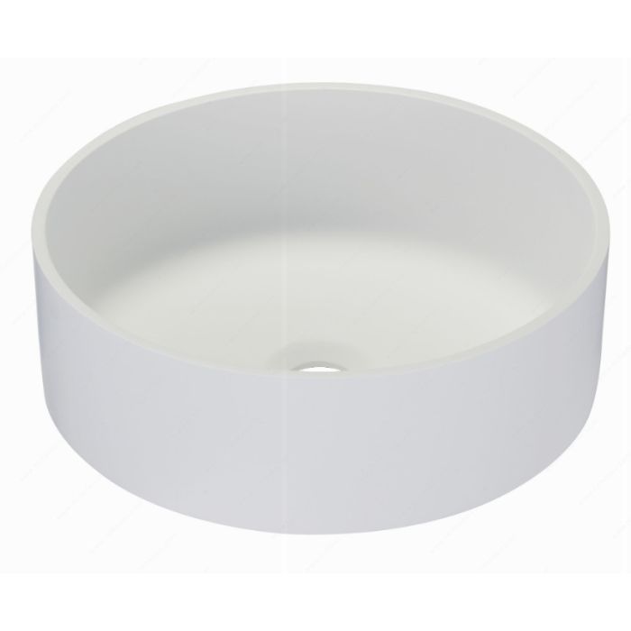 Mineralsolid Round Vessel Sink - Fits 18" Minimum Cabinet Size