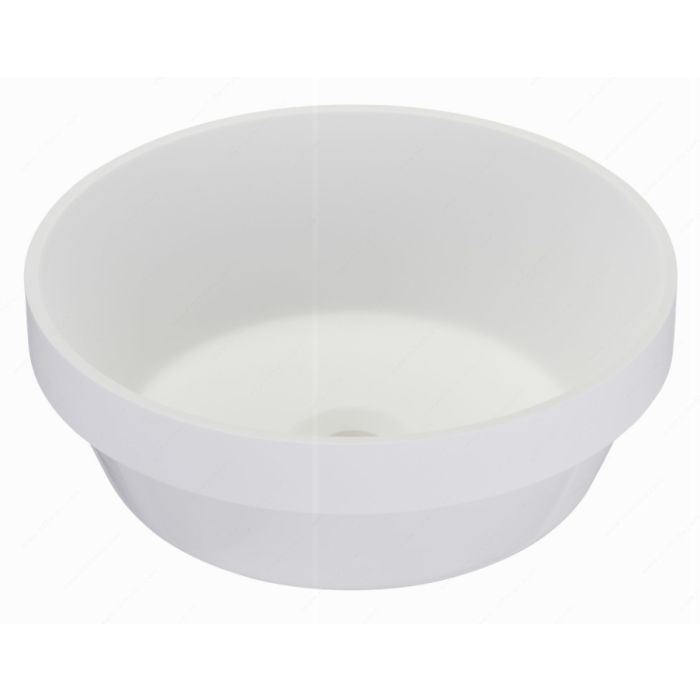 Mineralsolid Round Vessel Sink - Fits 18" Minimum Cabinet Size