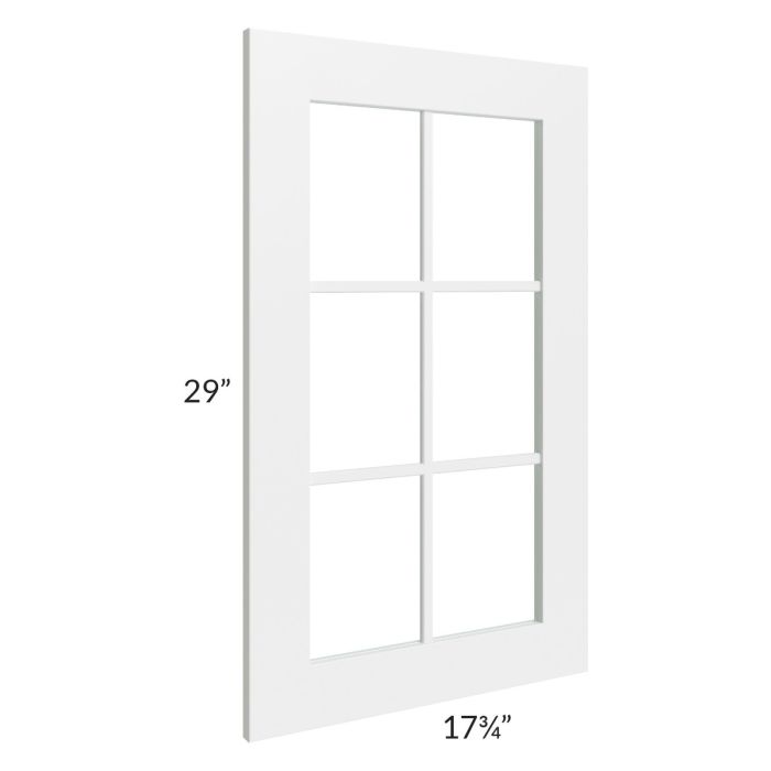 Stratton White Shaker 18x30 Mullion Door (cabinet not included)