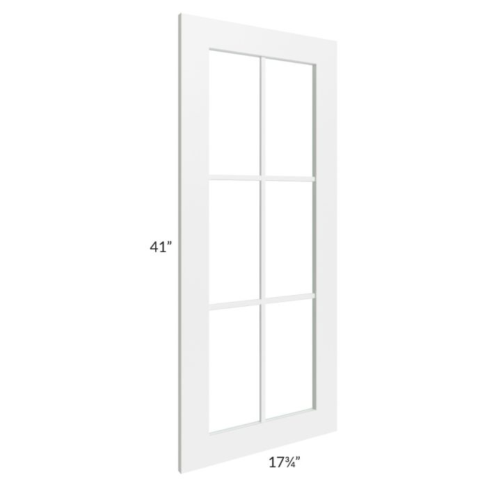 Stratton White Shaker 18x42 Mullion Door (cabinet not included)