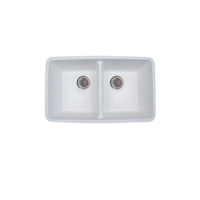 Solid Surface Undermount Sink - Fits 33" Minimum Cabinet Size