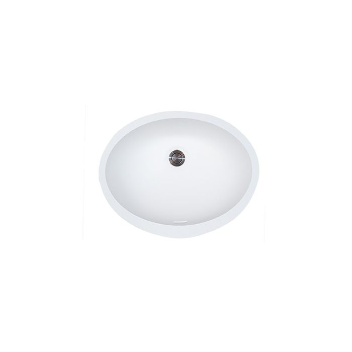 Oval Undermount Bathroom Sink - Fits 18" Minimum Cabinet Size