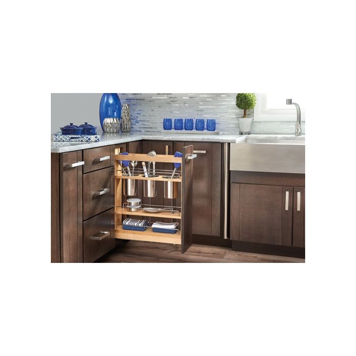 Base Cabinet Pullout Utensil Base Organizer Blumotion Soft-Close (for use with a Full Height door cabinet)