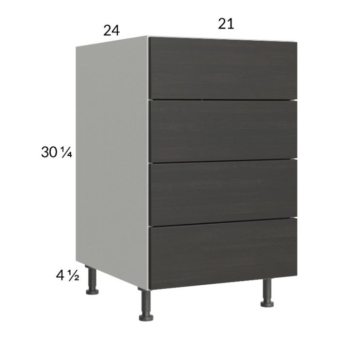 Euro Cafe 21" 4-Drawer Base Cabinet
