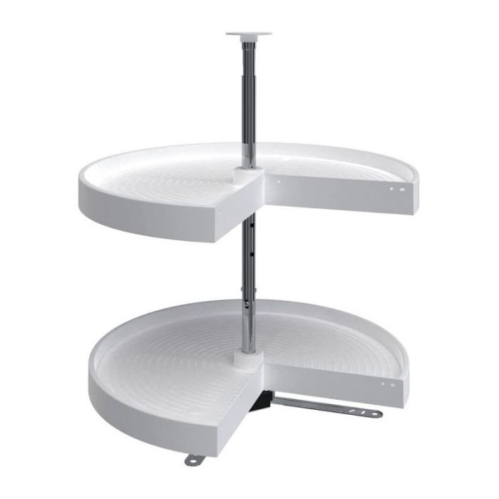 Rustic Shaker Laze Susan Plastic Basket (White)