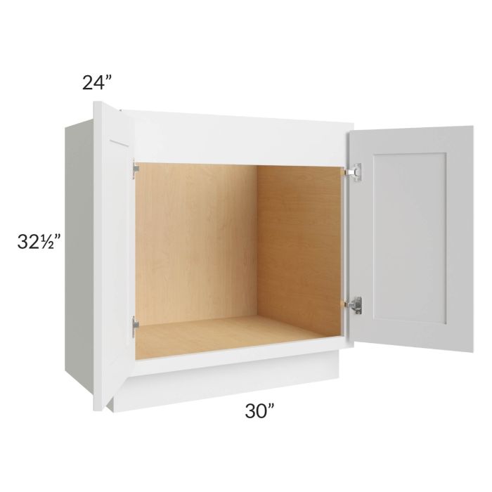 Gramercy White ADA 30" Sink Base Cabinet