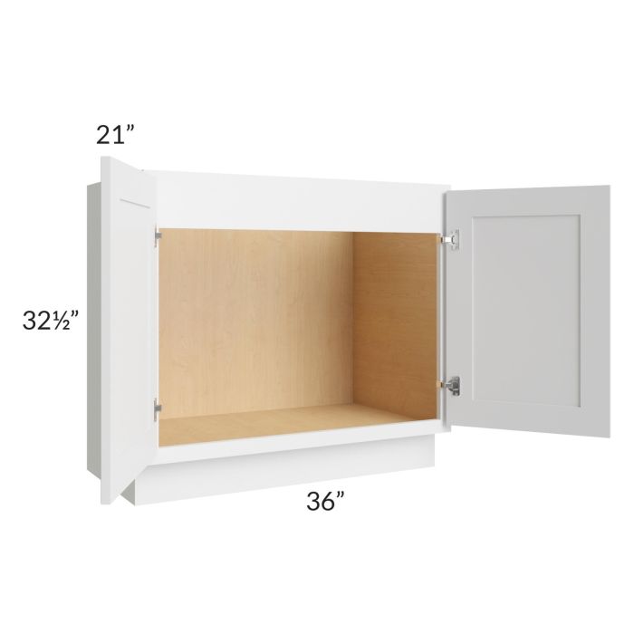 Stratus White ADA 36" Vanity Sink Base Cabinet