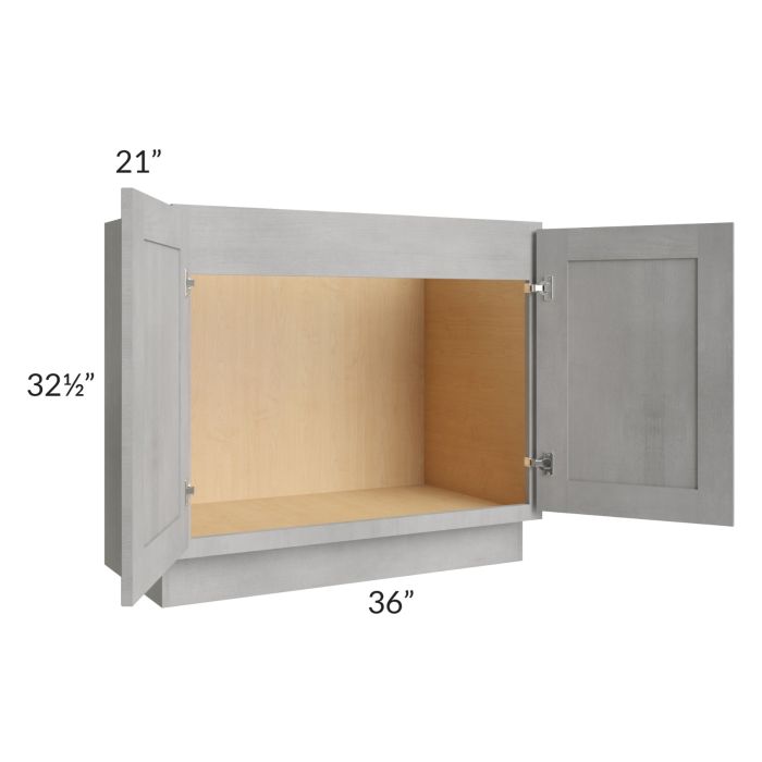 Gramercy Grey Mist ADA 36" Vanity Sink Base Cabinet