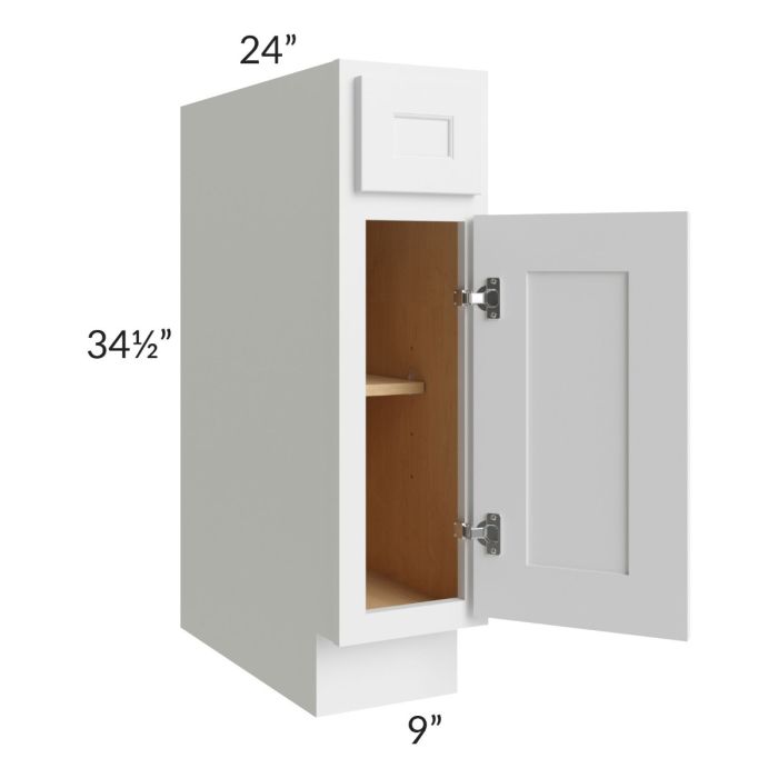 Gramercy White 9" Base Cabinet