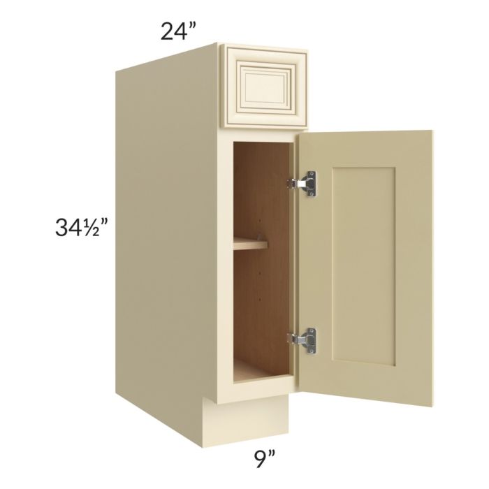 Phoenix Cream Glaze 9" Base Cabinet