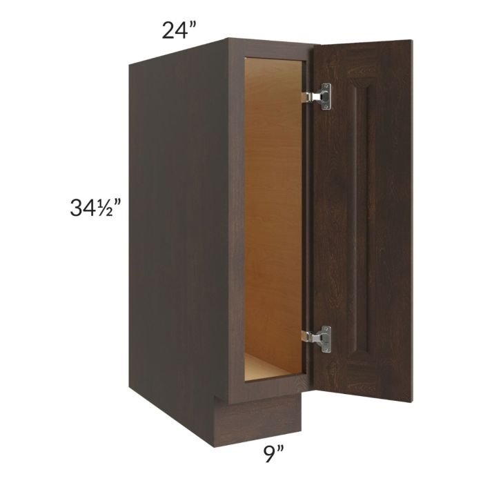 Tuscan Kona Brown 9" Full Height Door Base Cabinet