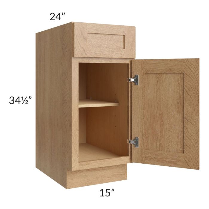Midtown Timber Shaker 15" Base Cabinet