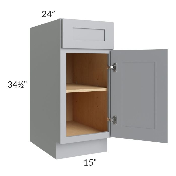 Asheville Grey Shaker 15" Base Cabinet