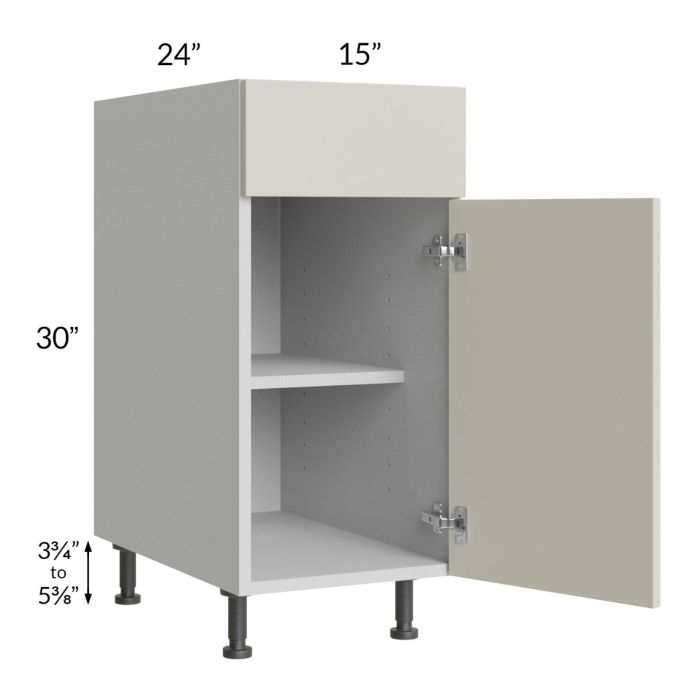 Milan Beige Matte 15" Base Cabinet