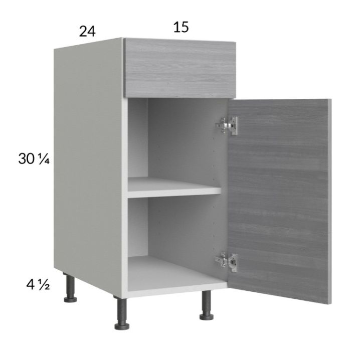 Euro Grey 15" Base Cabinet