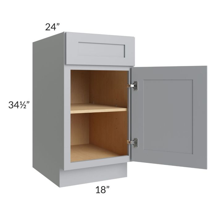 Asheville Grey Shaker 18" Base Cabinet