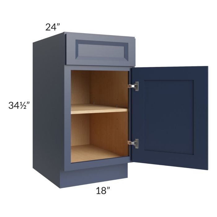 Bayville Blue 18" Base Cabinet