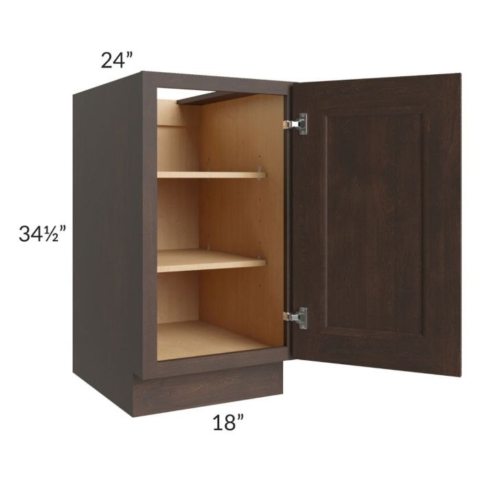 Tuscan Kona Brown 18" Full Height Door Base Cabinet