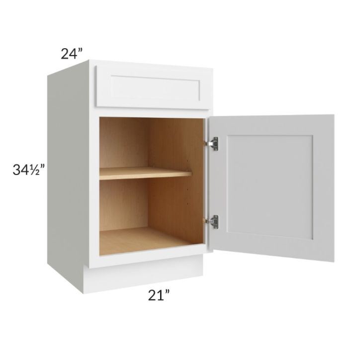 Stratus White 21" Base Cabinet