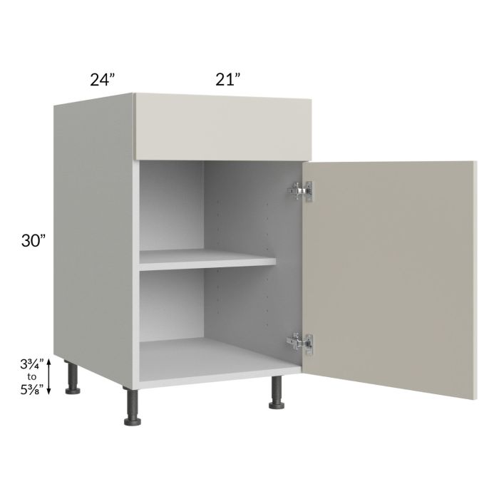 Milan Beige Matte 21" Base Cabinet