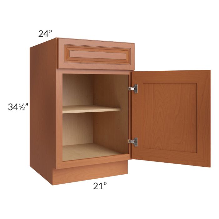 Lexington Cinnamon Glaze 21" Base Cabinet