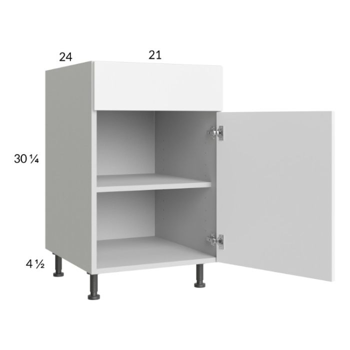 Euro Gloss White 21" Base Cabinet