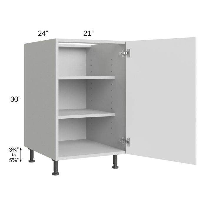 Milan White Matte 21" Full Height Door Base Cabinet