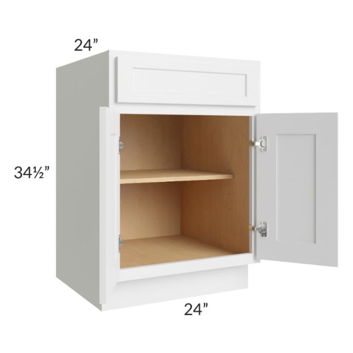Stratus White 24" Base Cabinet