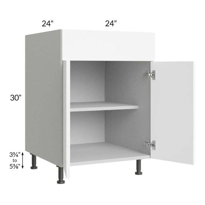 Milan White Matte 24" Base Cabinet