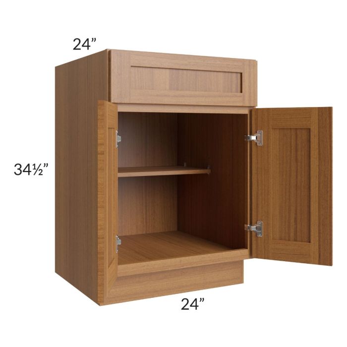 Artisan Walnut Shaker 24" Base Cabinet