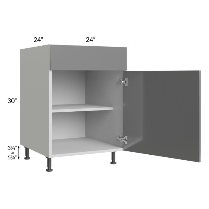 Milan Grey Gloss 24" Base Cabinet (1 door)