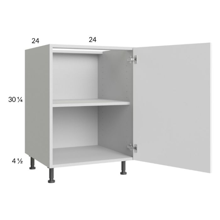 Euro Gloss White 24" Full Height Door Base Cabinet with 1 door