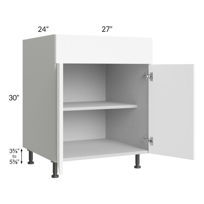 Milan White Matte 27" Base Cabinet