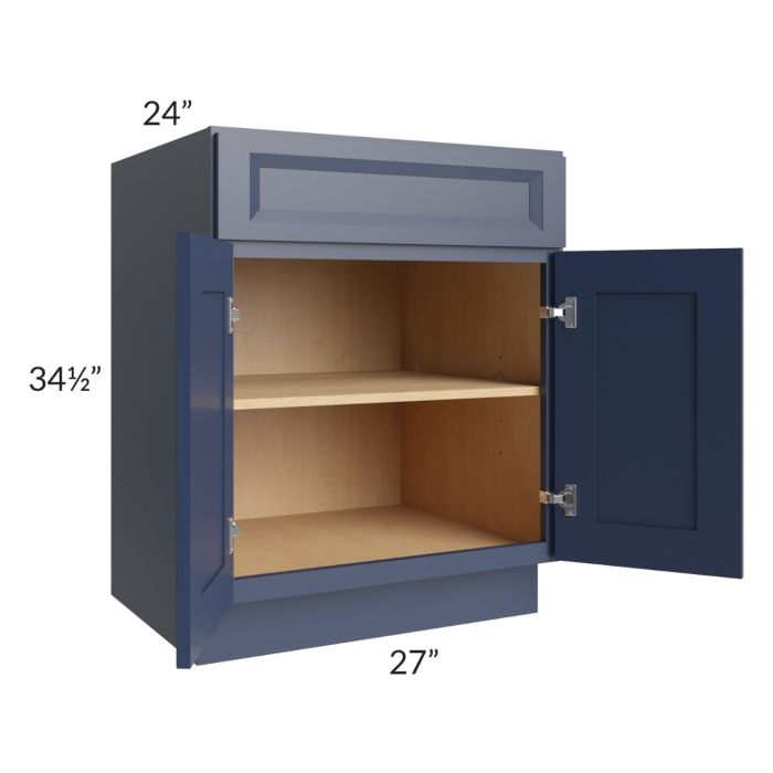 Bayville Blue 27" Base Cabinet