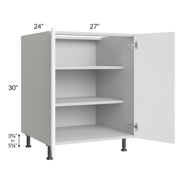Milan White Matte 27" Full Height Door Base Cabinet