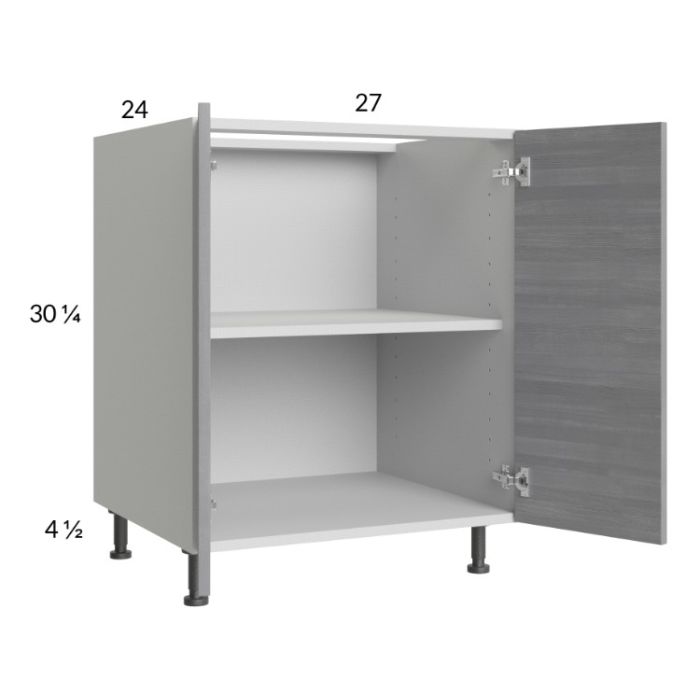 Euro Grey 27" Full Height Door Base Cabinet