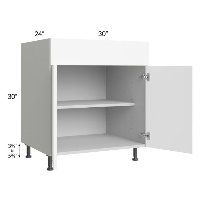 Milan White Matte 30" Base Cabinet