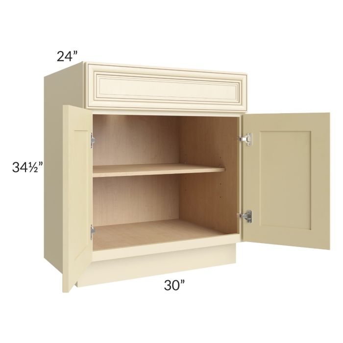 Phoenix Cream Glaze 30" Base Cabinet