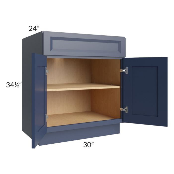 Bayville Blue 30" Base Cabinet