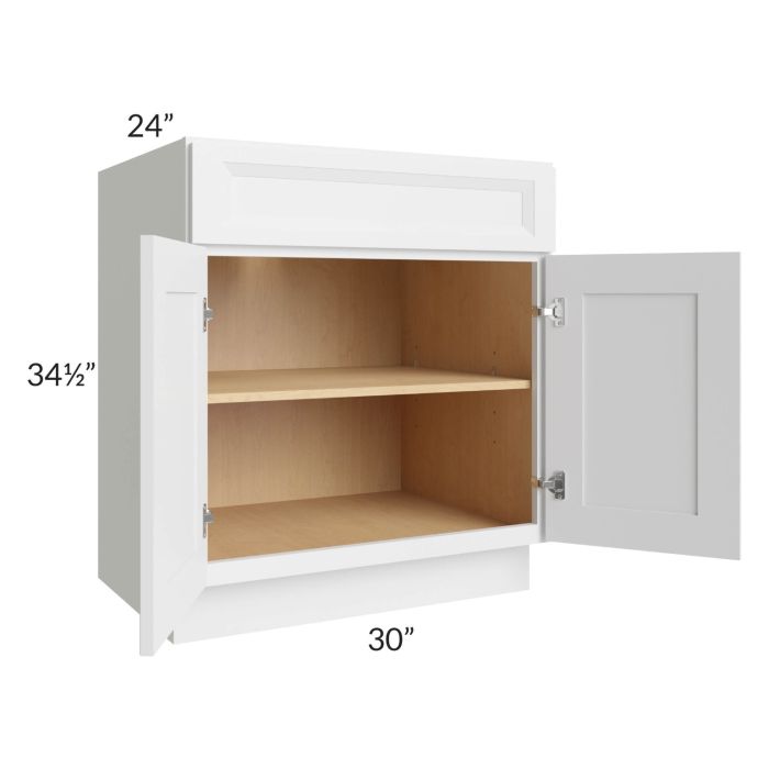 Bayville White 30" Base Cabinet