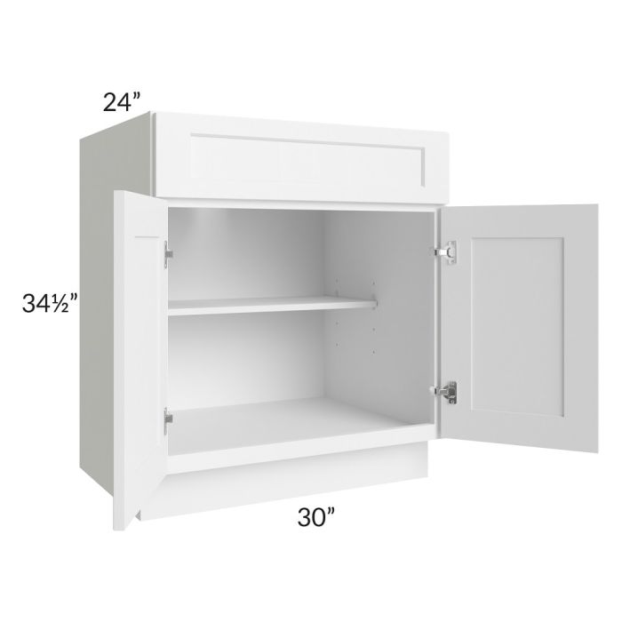 Aspen White Shaker 30" Base Cabinet