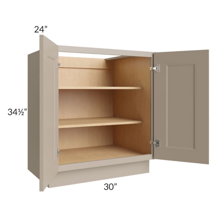 Tuscan Oyster 30" Full Height Door Base Cabinet