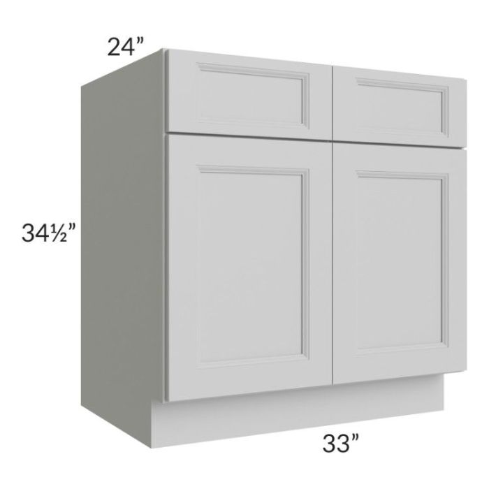 Tuscan Painted Grey 33" Sink Base Cabinet