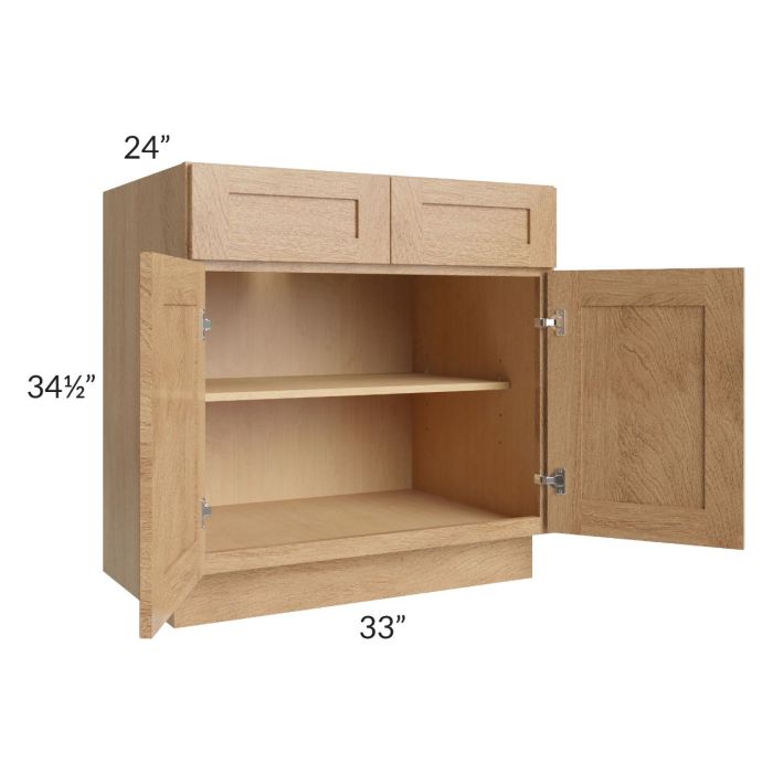Midtown Timber Shaker 33" Base Cabinet