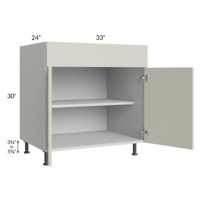 Milan Beige Matte 33" Base Cabinet