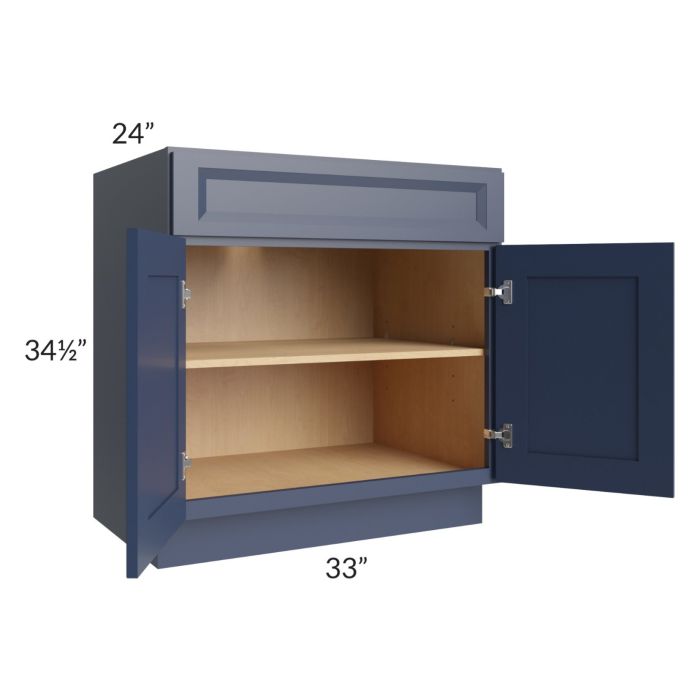 Bayville Blue 33" Base Cabinet