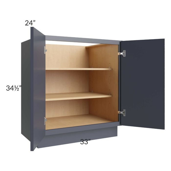 Vienna Indigo 33" Full Height Door Base Cabinet