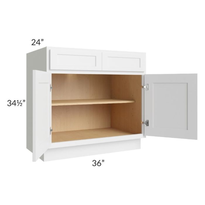 Stratus White 36" Base Cabinet