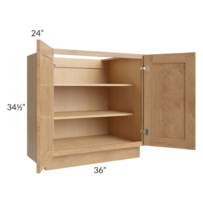 Midtown Timber Shaker 36" Full Height Door Base Cabinet